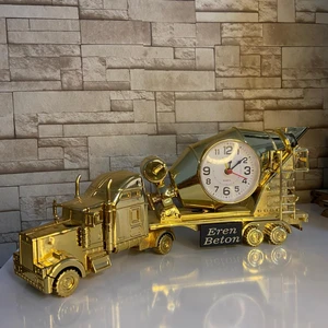 Kişiye Özel Beton Mikseri Masa Saati