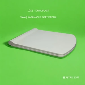 Retro Soft Lüks Duroplast Yavaş Kapanan Klozet Kapağı