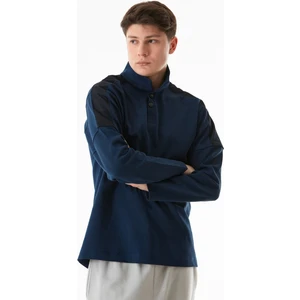 Basic Gömlek Yaka Düğmeli Sweatshirt