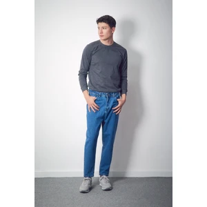 Düğmeli Boyfriend Jean Pantolon