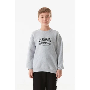 3 Iplik Origin Yazı Baskılı Erkek Çocuk Sweatshirt