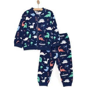 Hellobaby Basic Erkek Dinozor Desenli Eşofman Takımı Erkek Bebek