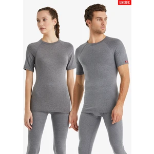 Unisex Termal Tişört 2. Seviye 9258 - Gri Melanj