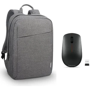 400 Kablosuz Mouse GY50R91293 + Lenovo GX40Q17227 15.6 Toploader B210 Notebook Sırt Çantası Gri