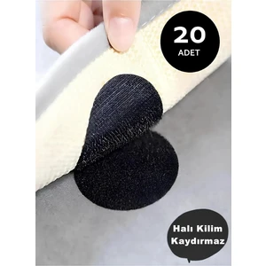 20'li Halı Kilim Koltuk Örtüsü Sabitleyici Kaydırmaz Cırt Yıkanabilir Kendinden Yapışkanlı Ped