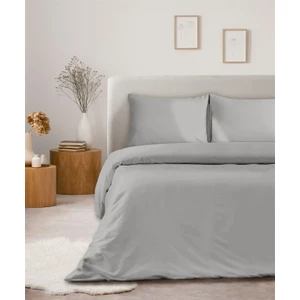 Organik Pamuk Akfil Nevresim Seti Çift Kişilik 200 x 220  cm  Gri