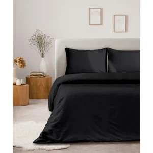Organik Pamuk Akfil Nevresim Seti Çift Kişilik 200 x 220  cm  Siyah