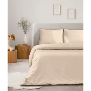 Organik Pamuk Akfil Nevresim Seti Çift Kişilik 200 x 220  cm  Pudra
