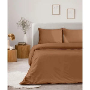 Organik Pamuk Akfil Nevresim Seti Çift Kişilik 200 x 220  cm  Kiremit