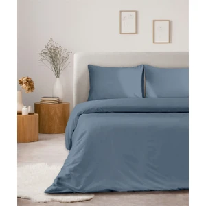 Organik Pamuk Akfil Nevresim Seti Çift Kişilik 200 x 220  cm  Indigo