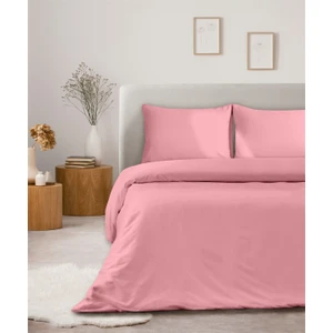 Organik Pamuk Akfil Nevresim Seti Çift Kişilik 200 x 220  cm  Pembe