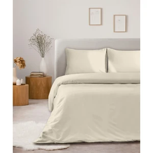 Organik Pamuk Akfil Nevresim Seti Çift Kişilik 200 x 220  cm  Krem
