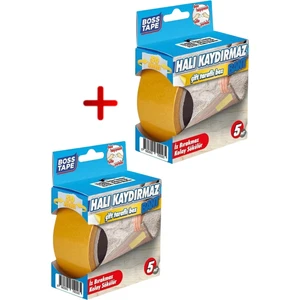Boss Tape İkili Halı Kaydırmaz Bant Halı Kilim Sabitleme ve Yapıştırma Bandı EN:50MM Boy:5metre