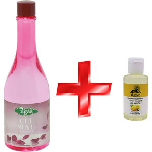 Doğal Gül Suyu 400 ml Gıdaya Eklenebilir Içilebilir Saf Gül Suyu Kolonya Seti