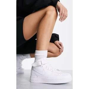 Air Force 1 Mid Kadın Deri Bilekli Günlük Spor Ayakkabı ( DAR KALIP )