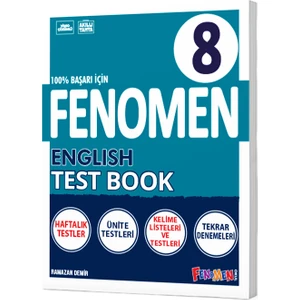 Fenomen Yayıncılık LGS 8. Sınıf English Test Book Soru Bankası