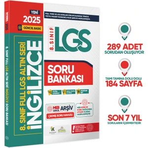Karakutu Yayınları 2025 8. Sınıf Full Lgs Altın Seri (FULAS) Ingilizce Meb Çıkmış Soru Bankası Modüler Seti Pdf/video Çözümlü