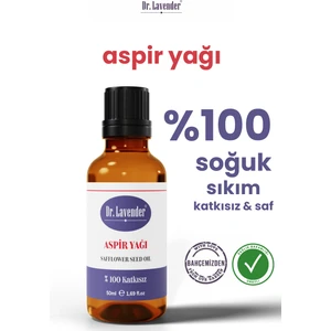 Dr. Lavender %100 Katkısız Saf Soğuk Sıkım Serisi Aspir Yağı 50 ml