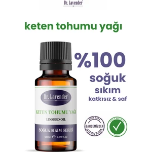 Dr. Lavender Bahçemizden Keten Tohumu Yağı Soğuk Sıkım Yağ 50 ml