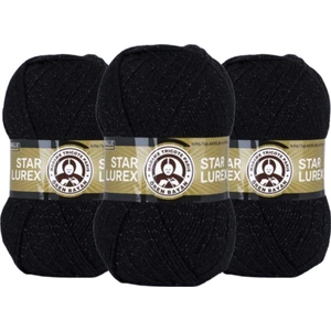 Ören Bayan Star Lurex El Örgü Ipi 100 gr 999S 3 Adet