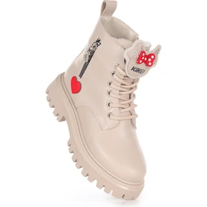 Kiko Kids Bella Günlük Fermuarlı Kız Çocuk Bot Ayakkabı