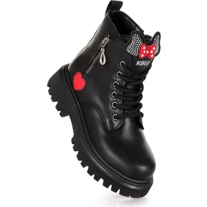 Kiko Kids Bella Günlük Fermuarlı Kız Çocuk Bot Ayakkabı