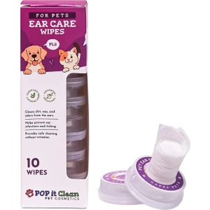 Pop İt Clean Evcil Hayvan Kedi & Köpek Kulak Bakım Ve Temizleme Mendili