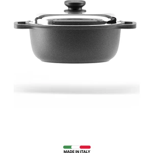 Padella Alüminyum Döküm Cam Kapaklı Tencere 24 cm