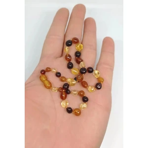 Tesbihci Efendi Orjinal Baltık Kehribar Barok Bebek Kolyesi