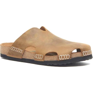 /  Trudi - Deri Sabo Terlik ( Taba Yağlı Deri )