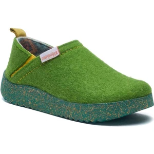 / Lumi-W - Yün Ev Ayakkabısı ( Yeşil Yün )