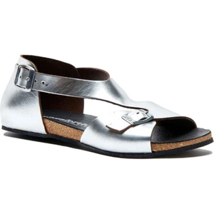 /  Lorah - Deri Babet Ayakkabı ( Gümüş Nubuk Deri )