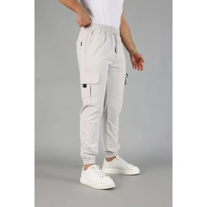 Paraşüt Kumaş Lastik Paça Kargo Cepli Fermuar Detaylı Dar Kesim Jogger Pantolon