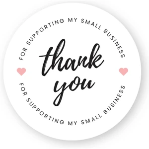 Sticker 1 - Thank You 4x4 cm - 66 Adet