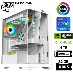 Delux X54 I5 14400F 32GB Ddr5 Ram 1tb M.2 Nvme SSD 8gb RTX4060 Sıvı Soğutmalı Oyuncu Bilgisayarı