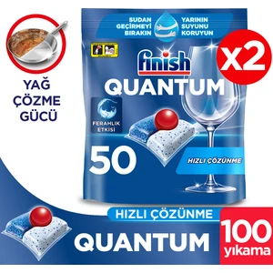 Quantum 100 Tablet Bulaşık Makinesi Deterjanı (50x2)