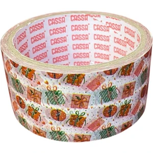 Dekoratif Koli Bandı  Hediye Paketi Desenli 45MM x 25 M ( 1 Adet )