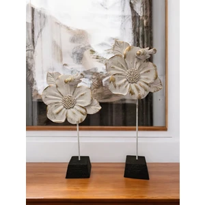 2'li Çiçek ve Kuş Dekoratif Obje