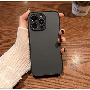 M.TK Moveteck iPhone 16 Pro Max Uyumlu Kılıf 3D Kamera Korumalı Buzlu Tuşları Renkli Mat Silikon Kapak Pc Case