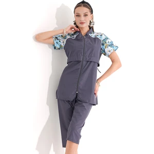 Remsa Mayo Paraşüt Yarı Kapalı Tesettür Mayo Hera 2408 Gri