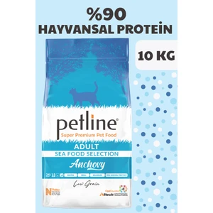 Anchovy Hamsili Balıklı Deniz Mahsullü Yetişkin Kedi Maması 10 kg