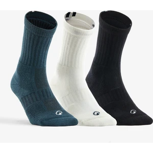 Artengo Tenis Çorabı - Uzun Konçlu - 3 Çift - Mavi/Beyaz/Yeşil - RS 500