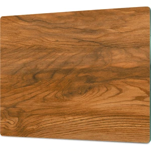 Ahşap Desenli-19 Temperli Cam Kesme Tahtası - Cam Kesme Tablası 25*35 Cm