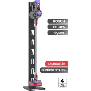 Kablosuz Süpürge Standı Dyson Philips Samsung Bosch Uyumlu Süpürge Standı Dikey Süpürge Standı