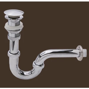 Krom Lavabo Sifonu Pop-Up Q32 mm U Borulu