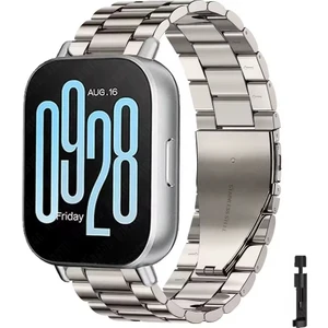 Xiaomi Redmi Watch 5 Lite/ Redmi Watch 5 Active Uyumlu Paslanmaz Çelik Kordon
