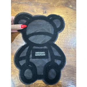 Gönülden Tasarım Siyah Punch Dokuma Ayı Narma Dikiş Aplike 24X17 cm