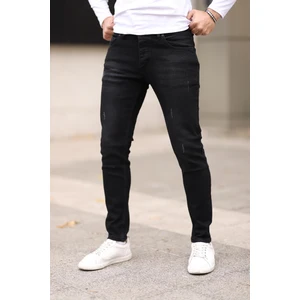 Erkek Jean Slim Fit Dar Paça Likralı Esnek Kot Pantolon