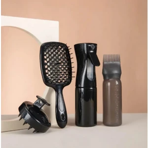 4in1 Saç Boyama Şişesi + Bakım Uygulama Spreyi/su Sıkma Spreyi + Saç Masaj/yıkama Aleti + Saç Şekillendirici Tarak Seti