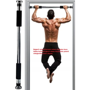 Anorsel-Barfiks Çubuğu 60-100 cm Çift Süngerli Ayarlanabilir Barfiks Çekme Demiri Barfiks Aleti